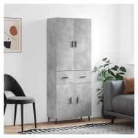 vidaXL Skříň highboard betonově šedá 69,5x34x180 cm kompozitní dřevo