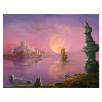 Ilustrace Fairy Moon, Pobytov, 40x30 cm