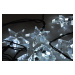 SOLIGHT 1V30-W LED vánoční řetěz, hvězdy, 20 LED, 3m, přívod 3m, IP20, bílá