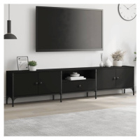 vidaXL TV skříňka černá 200 x 25 x 44 cm kompozitní dřevo