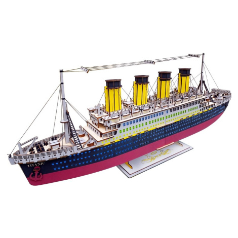 Woodcraft construction kit Dřevěné 3D puzzle Titanic