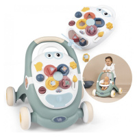 SMOBY 210207 Croc Baby Walker MiniKiss 3in1 Chodítko a kočárek pro panenku s brzdou