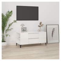 vidaXL TV skříňka bílá vysoký lesk 102 x 44,5 x 50 cm kompozitní dřevo