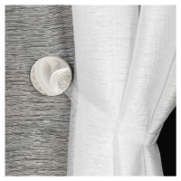 Dekorační ozdobná spona na záclony a závěsy s magnetem MARLENA stříbrná, Ø 4 (cena za 2 kusy) My