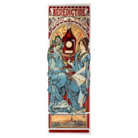 Obraz - reprodukce 30x90 cm Benedictine, Alfons Mucha – Fedkolor