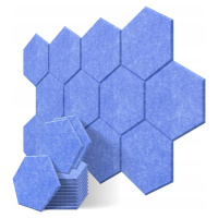 Akustické Panely Modré Hexagon 12x 36X30X1