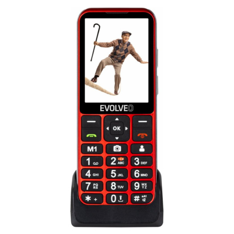 EVOLVEO EasyPhone LT s nabíjecím stojánkem červený Červená
