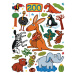 K 1047 AG Design Samolepicí dekorace - samolepka na zeď - Wall sticker ZOO, velikost 65 cm x 85 