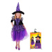 RAPPA Dětský kostým čarodějnice fialová čarodějnice /Halloween (S)