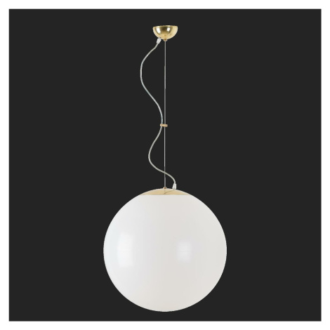 OSMONT ISI66715 ISIS L4 závěsné plastové svítidlo mosaz leštěná / bílá IP40 4000 K 41W LED nouzo