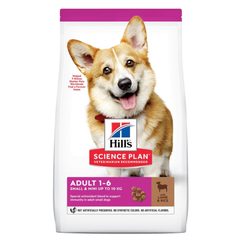 Hill's Science Plan Adult Small & Mini krmivo pro psy s jehněčím a rýží 6 kg
