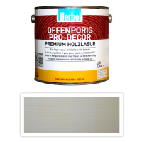HERBOL Offenporig Pro Decor - univerzální lazura na dřevo 2.5 l Bílá 0301