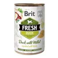 Brit Fresh Brit Dog Fresh konzerva Duck with Millet 400g