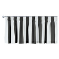Dekoria Krátký závěs na řasící pásce, pruhy černo-bílé, 260 x 40 cm, Vintage 70's, 137-53