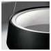 Stilnovo Závěsné svítidlo Stilnovo Oxygen LED, černé, Ø 56 cm