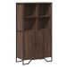 vidaXL Highboard hnědý dub 79,5 x 35,5 x 137,5 cm kompozitní dřevo