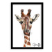 Plakát v rámu, Giraffe - černý rámeček, 20x30 cm