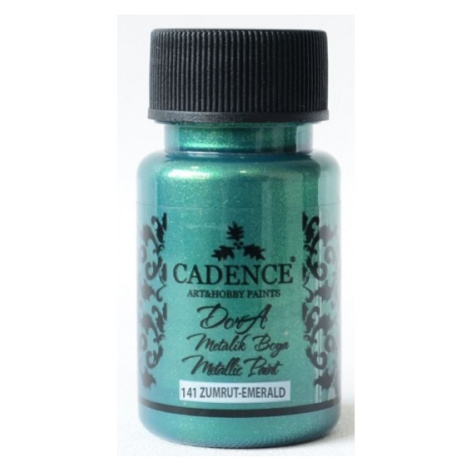 Metalická akrylová barva Dora Metalic emeraldová zelená emerald 50 ml Cadence