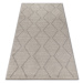 Dywany Lusczow Kusový koberec SOFT ROMBY ETNO krémovo-béžový