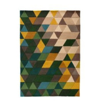 Ručně všívaný kusový koberec Illusion Prism Green/Multi 160×220 cm