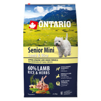 Ontario Senior Mini Lamb&Rice granule 6,5 kg