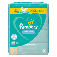 Pampers Fresh Clean XXL vlhčené ubrousky 4x80 ks