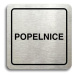 Accept Piktogram "popelnice" (80 × 80 mm) (stříbrná tabulka - černý tisk)