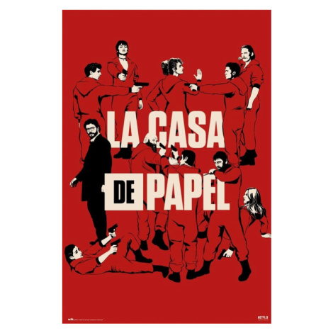 Plakát, Obraz - Money Heist (La Casa De Papel) - All Characters, (61 x 91.5 cm)