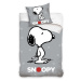 Carbotex Dětské povlečení Snoopy Grey