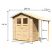 Dřevěný domek KARIBU DANA (23485) natur LG2360