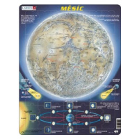 Puzzle MAXI - Měsíc - mapa/70 dílků