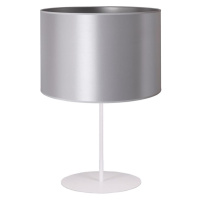 - Stolní lampa CANNES 1xE14/15W/230V pr. 20 cm stříbrná/bílá