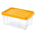 Tontarelli PUZZLE Box s víkem 5 l, transparent/oranžová