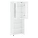 vidaXL Skříň highboard lesklá bílá 69,5 x 34 x 180 cm kompozitní dřevo