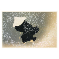 Obrazová reprodukce Swirling Snow from Momoyogusa, Kamisaka Sekka, 40 × 26.7 cm