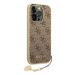 Guess GUHCP14XGF4GBR hard silikonové pouzdro iPhone 14 PRO MAX 6.7" brown 4G Charms Collection