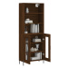 vidaXL Skříň highboard hnědý dub 69,5 x 34 x 180 cm kompozitní dřevo