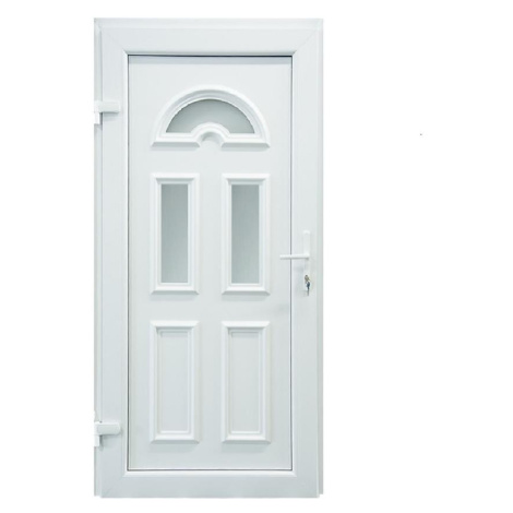 Vchodové dveře ANA 2 D06 90L 98x198x7 bílé BAUMAX