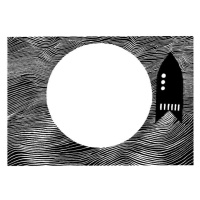 Ilustrace Space Ship Moon, CSA Images, 40 × 30 cm