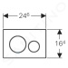 Geberit 115.882.SN.1 - Ovládací tlačítko splachování, nerez