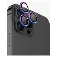 UNIQ OPTIX Aluminium Camera Lens Protector iPhone 15 Pro Max duhová