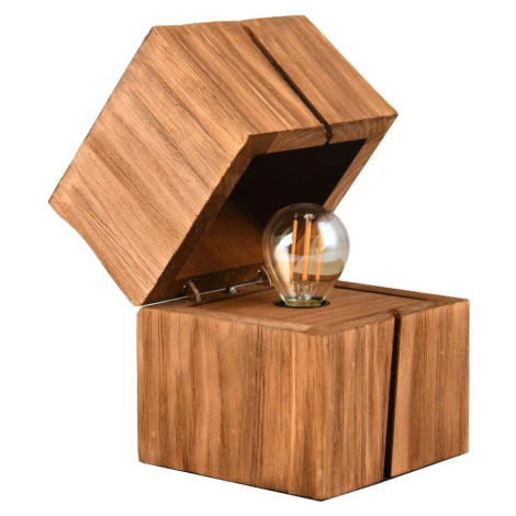 Hnědá stolní lampa (výška 16 cm) Treasure – Trio