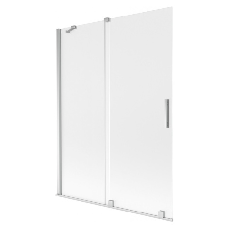 MEXEN/S Velar dvoukřídlá posuvná vanová zástěna 130 x 150, dekor, chrom 896-130-000-31-01