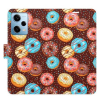 iSaprio flip pouzdro Donuts Pattern pro Xiaomi Redmi Note 12 Pro 5G / Poco X5 Pro 5G