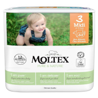 Moltex Dětské plenky Pure & Nature Midi 4-9 kg 33 ks