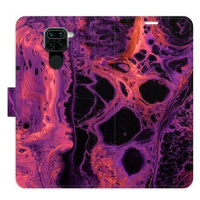 iSaprio flip pouzdro Abstract Dark 02 pro Xiaomi Redmi Note 9