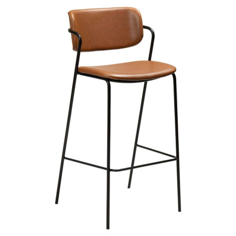Hnědá barová židle z imitace kůže DAN-FORM Denmark Zed, výška 107 cm ​​​​​DAN-FORM Denmark