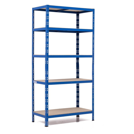 Trestles Policový regál 1800 × 900 × 500 mm, modrý