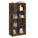 vidaXL Highboard s dvířky kouřový dub 68x37x142 cm kompozitní dřevo