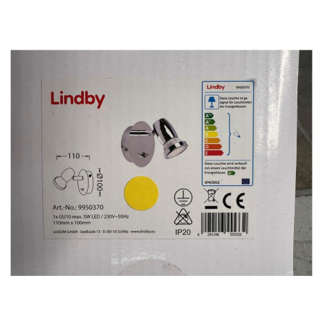 Lindby Lindby - LED Nástěnné bodové svítidlo ARMINIUS 1xGU10/5W/230V